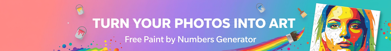 Turn any photo into a Paint by Numbers canvas