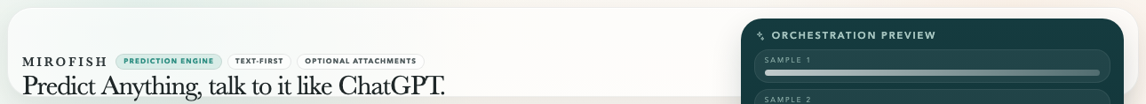 Predict Anything, but talk to it like ChatGPT.