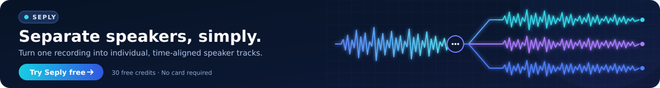 Seply – AI Speaker Separation
