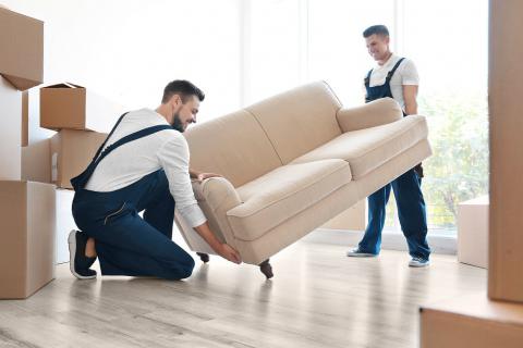 What not to do while moving furniture? logo