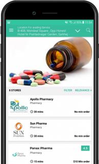 CaryRx app clone: Well-wishers of your Health logo