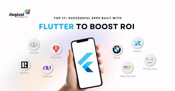 Top 17+ Apps Built With Flutter Framework | Flutter Apps logo