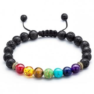 Pulseira Ajustável Vulcânica Dos 7 Chakras - Startup logo and branding