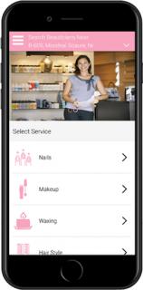 Enjoy the benefits of having a decent haircut with hair salon booking app logo