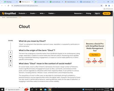 Understanding the Slang Meaning of Clout: A Comprehensive Guide by Simplified - Startup logo and branding