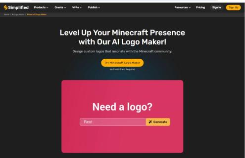 Design Professional Minecraft Logos with our Powerful Logo Maker | Simplified - Startup logo and branding