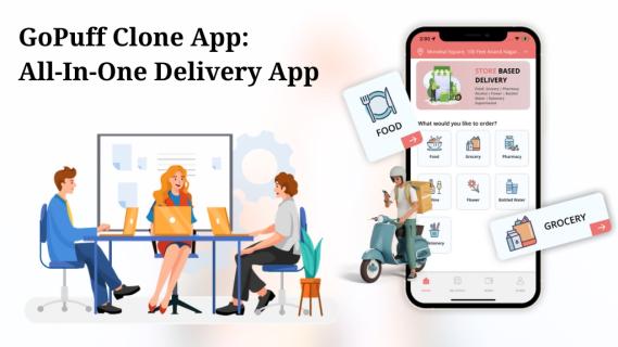 GoPuff Clone App: All-In-One Delivery App for Food, Drink, and Grocery Business logo