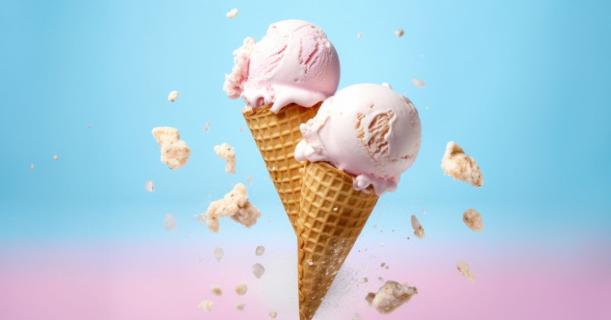 Waffle Cone Sleeves: Improving Ice Cream Experience - Startup logo and branding