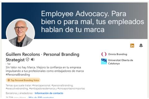 Employee Advocacy: Para bien o para mal, tus empleados hablan de tu marca logo