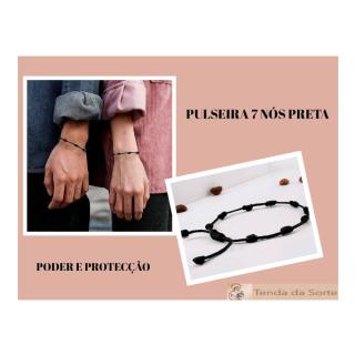 Pulseira 7 Nós Preta logo