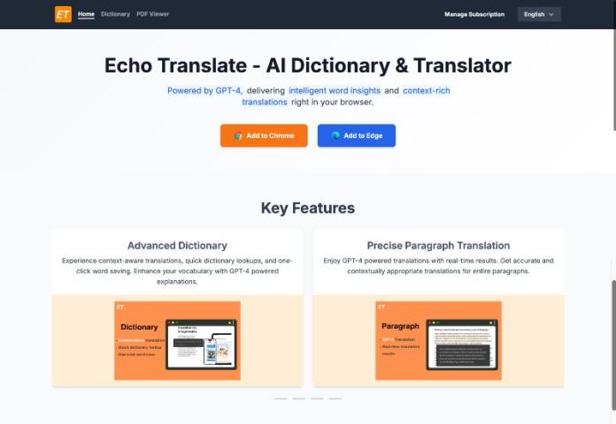 Echo Translate logo