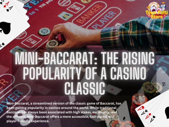 Mini-Baccarat: The Rising Popularity of a Casino Classic logo