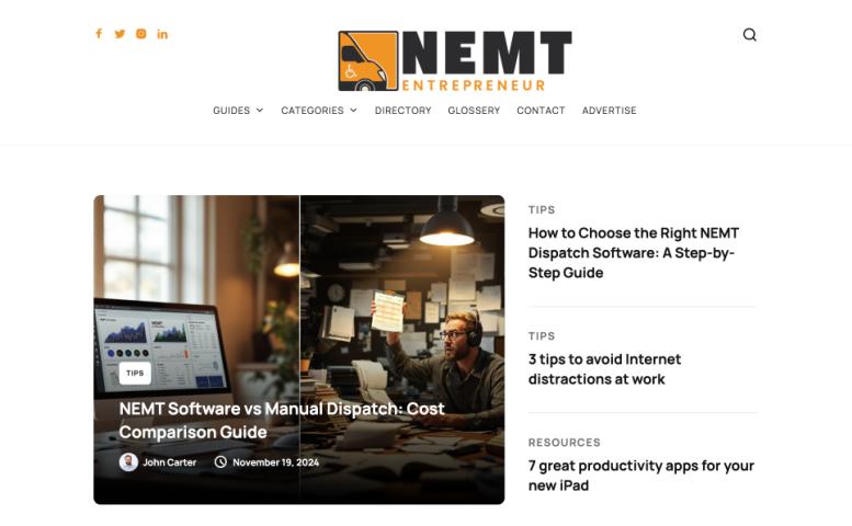 NEMT Entrepreneur logo