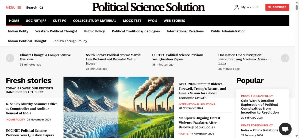 Political Science Solution logo