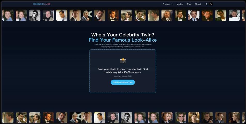 celebrity look alike logo