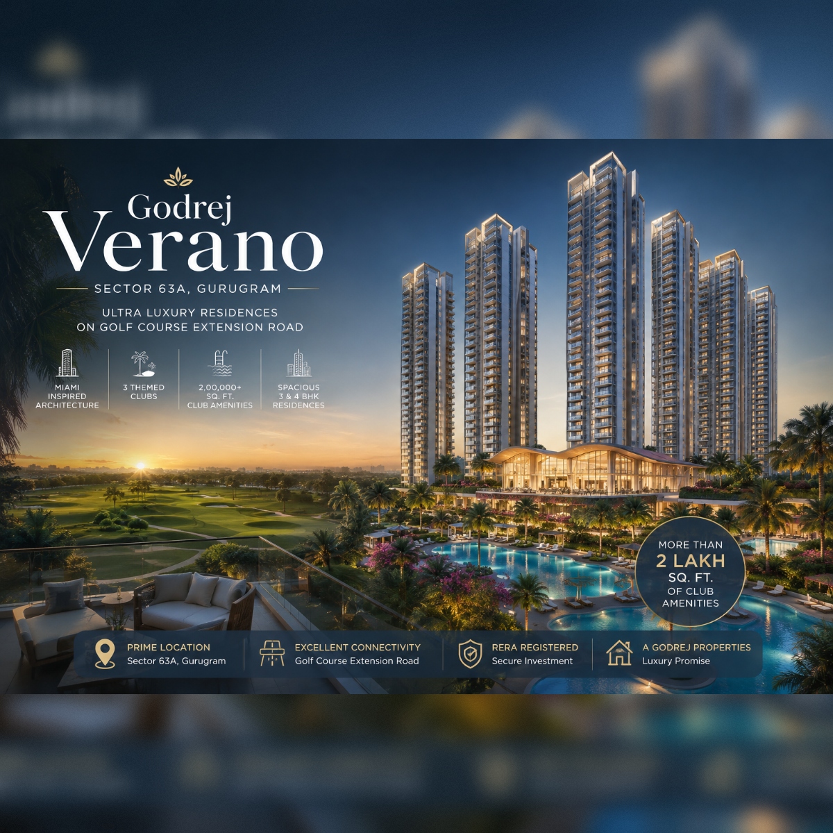 Godrej Verano Sector 63A Gurgaon | Price, Floor Plan