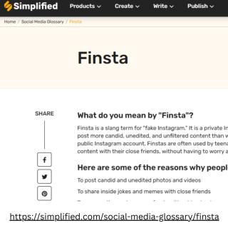 Unraveling the Secret Behind Finsta in Social Media Glossary | Simplified - Startup logo and branding