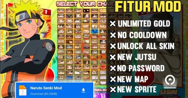 Download Naruto Senki Mod Apk Jurus Tak Terbatas - Startup logo and branding